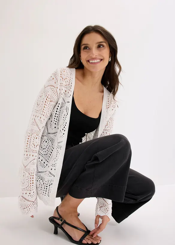 Cardigan traforato, bonprix