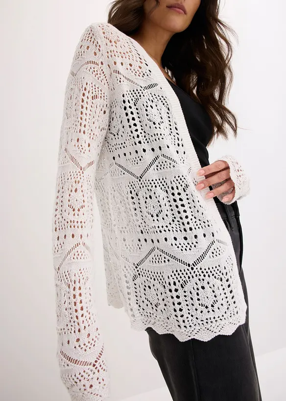 Cardigan traforato, bonprix