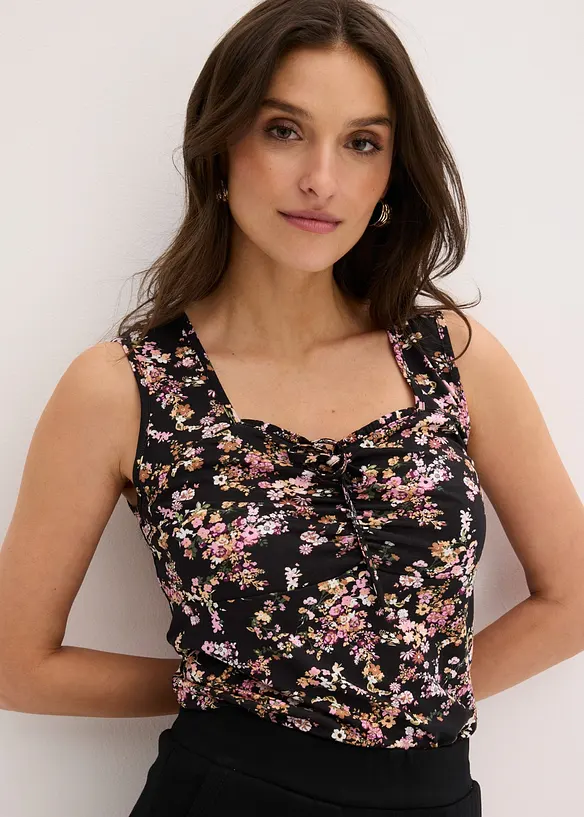 Top in misto viscosa, bonprix