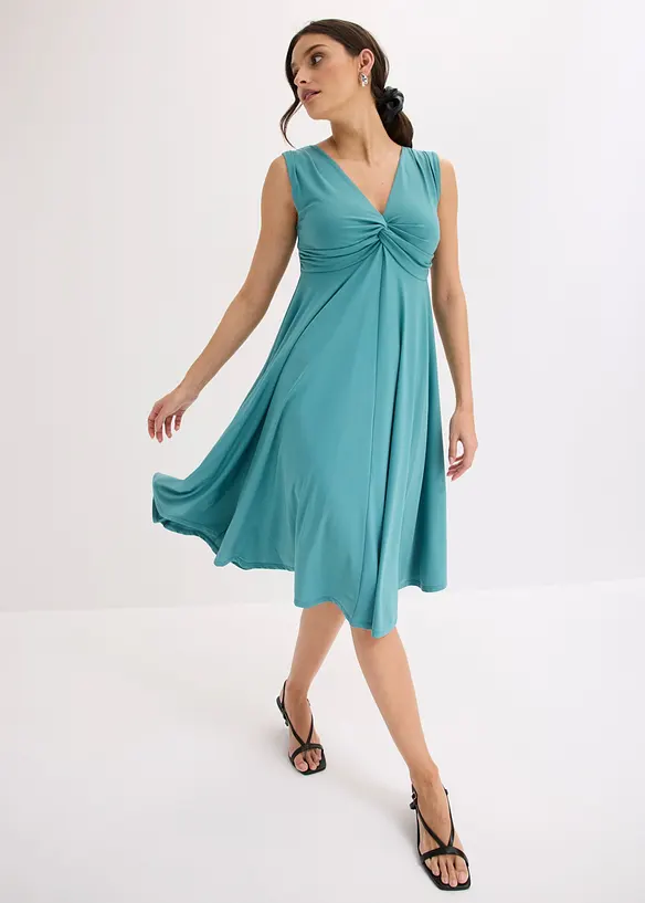 Abito in maglina con scollatura a V, bonprix