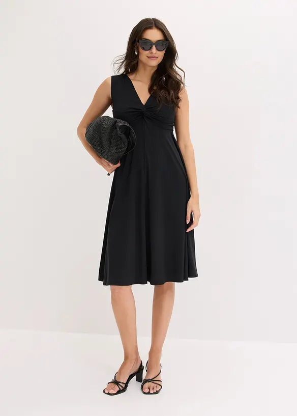 Abito in maglina con scollatura a V, bonprix