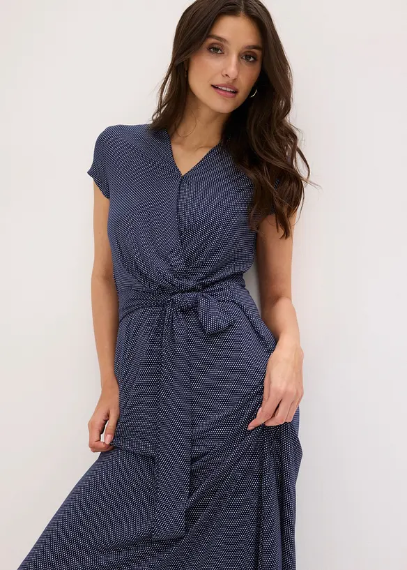 Abito midi in misto viscosa, bonprix