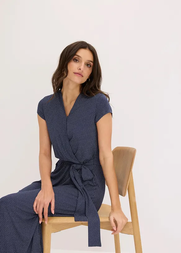 Abito midi in misto viscosa, bonprix