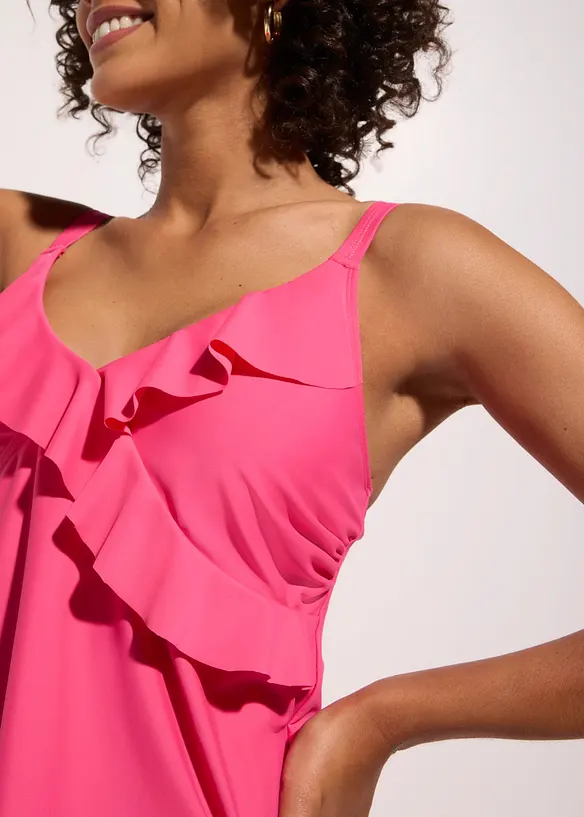 Tankini con volant (set 2 pezzi), bonprix