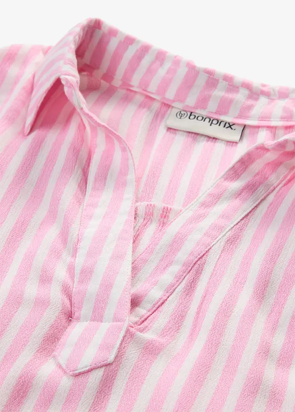 Blusa a maniche corte in viscosa fluente, bonprix