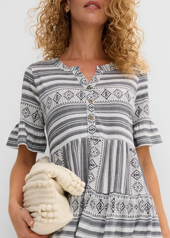 Abito di jersey in misto viscosa fluente, bonprix