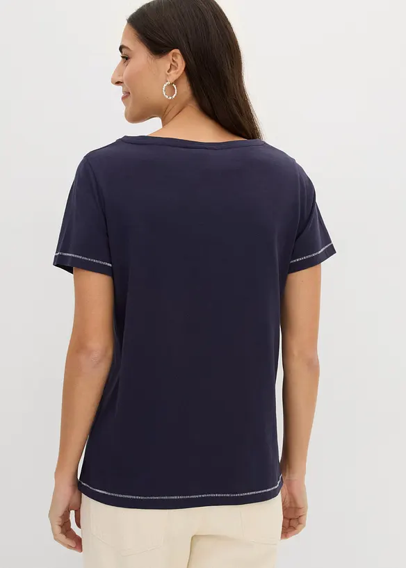 T-shirt in puro cotone, bonprix
