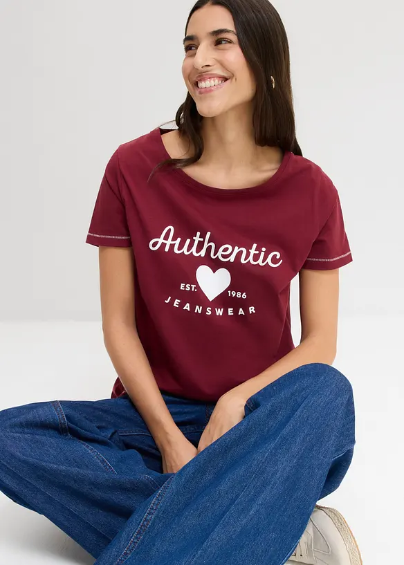 T-shirt in puro cotone, bonprix