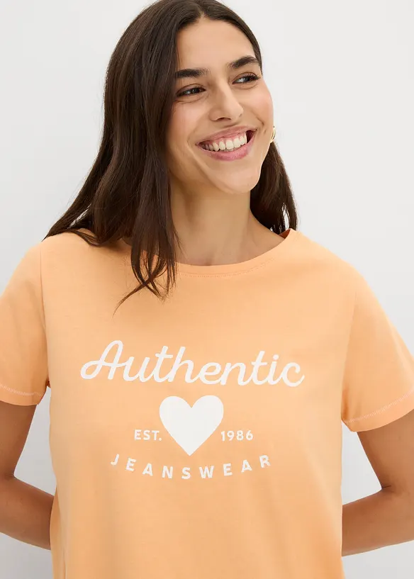 T-shirt in puro cotone, bonprix