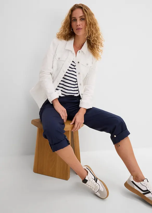 Pinocchietti cargo elasticizzati, bonprix