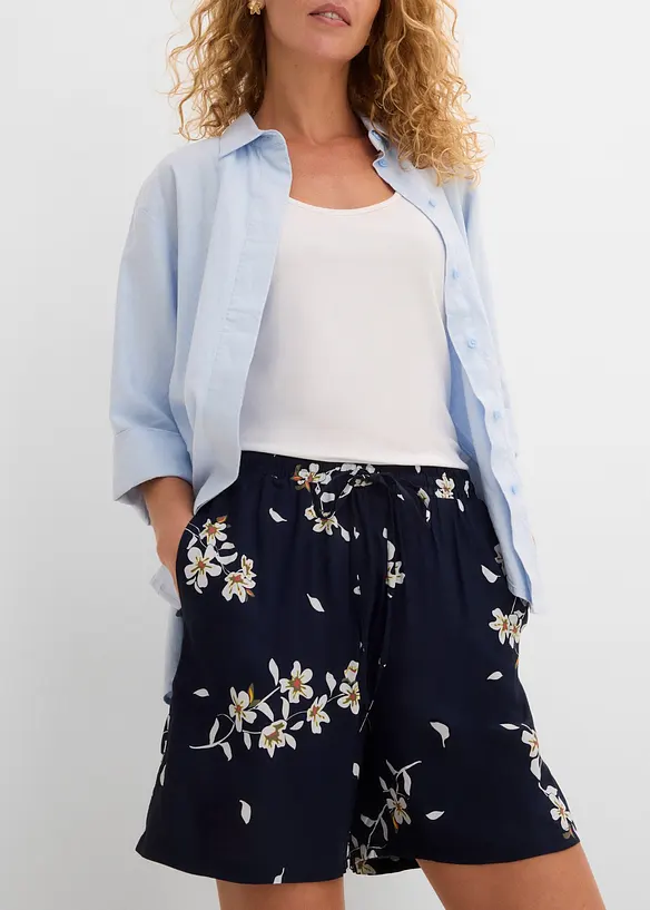 Shorts in viscosa con laccetto (pacco da 2), bonprix