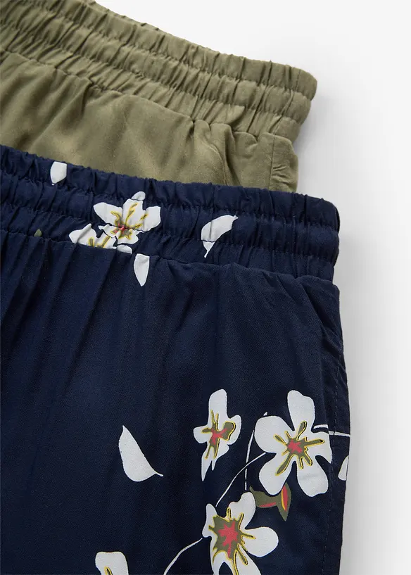 Shorts in viscosa con laccetto (pacco da 2), bonprix