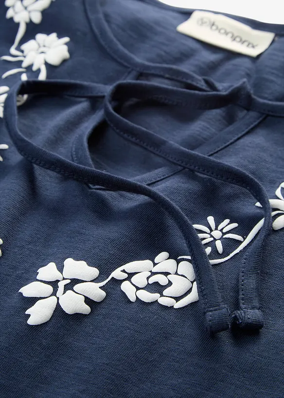 Abito tunica in cotone a maniche corte, bonprix