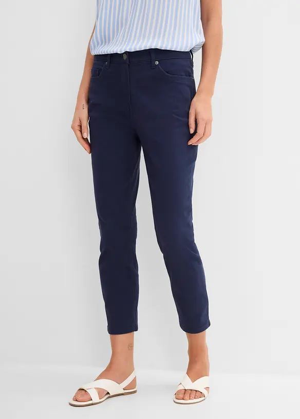 Pantaloni cropped a vita alta, bonprix