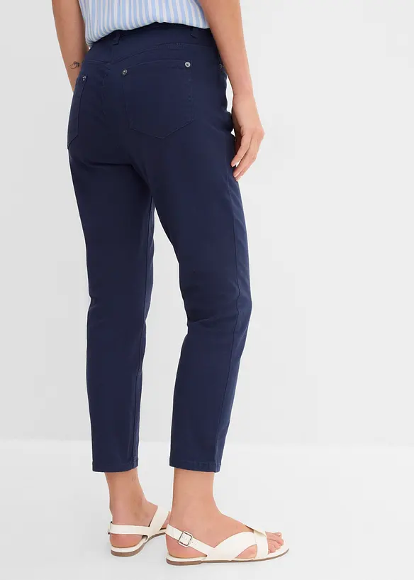 Pantaloni cropped a vita alta, bonprix