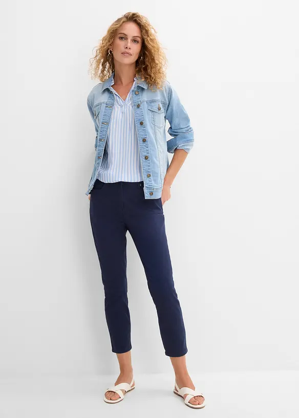 Pantaloni cropped a vita alta, bonprix