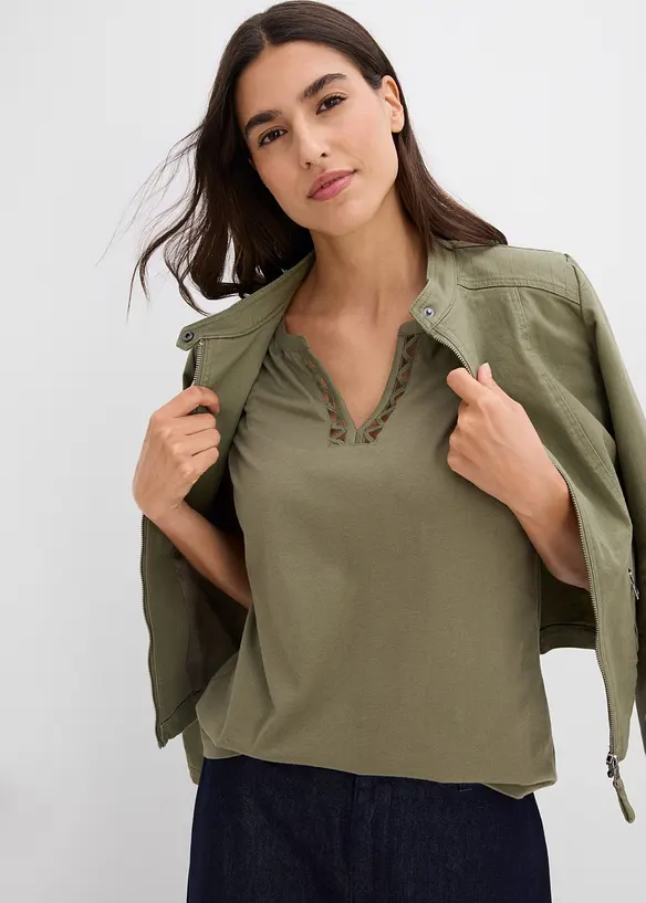 Maglia con scollo particolare, bonprix