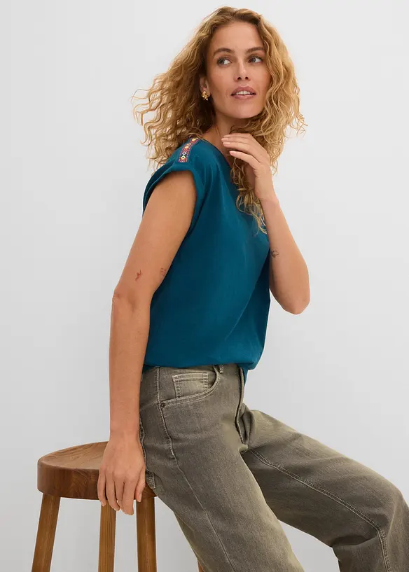 T-shirt in puro cotone biologico, bonprix