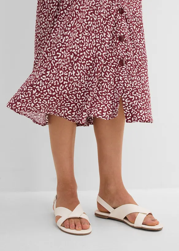 Gonna midi in viscosa con tasche, bonprix