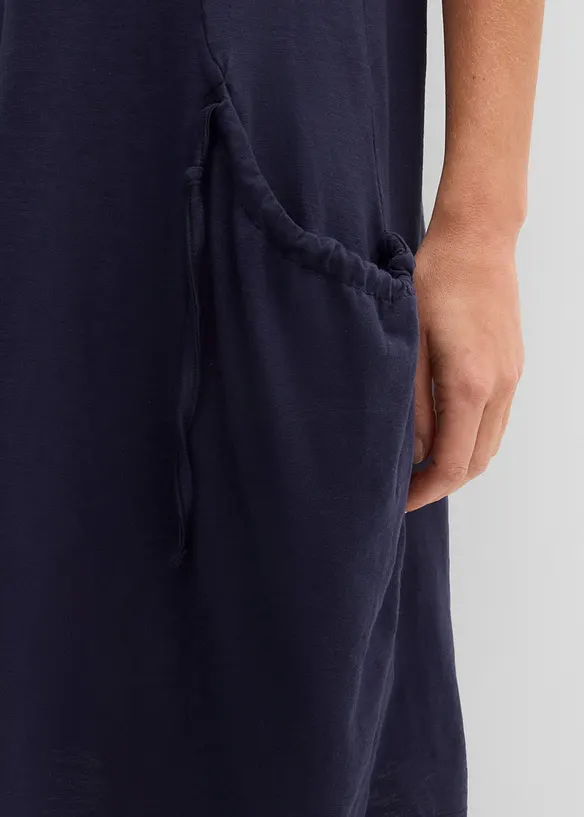 Abito in jersey di cotone con tasche, bonprix