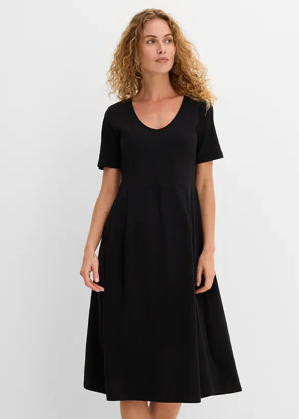 Abito midi in jersey di cotone, bonprix