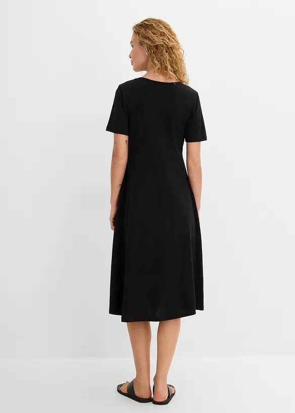 Abito midi in jersey di cotone, bonprix