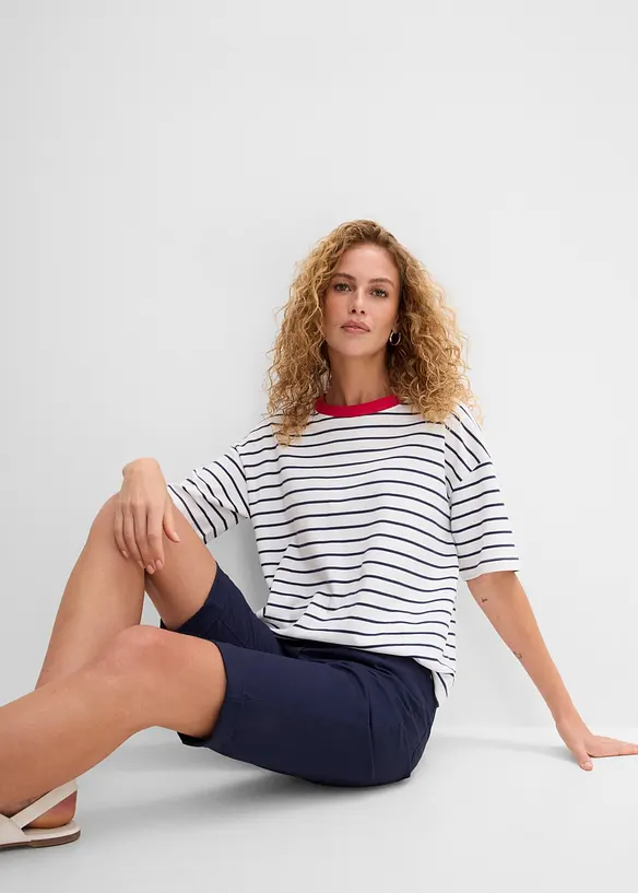 Bermuda di cotone con cinta comoda, bonprix