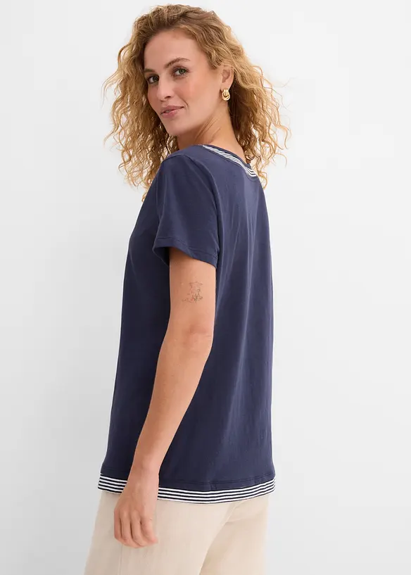 Maglia 2 in 1 a maniche corte, bonprix