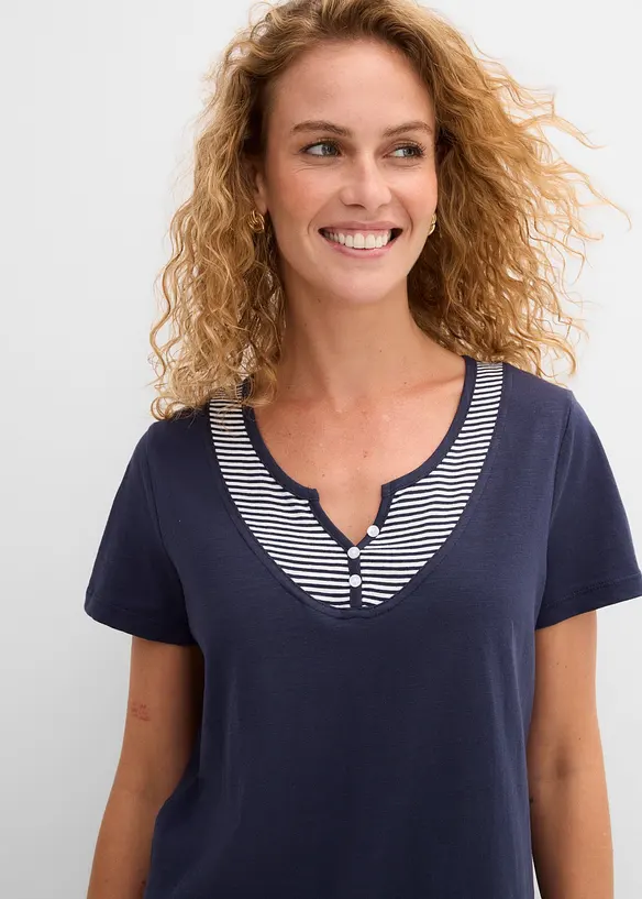 Maglia 2 in 1 a maniche corte, bonprix