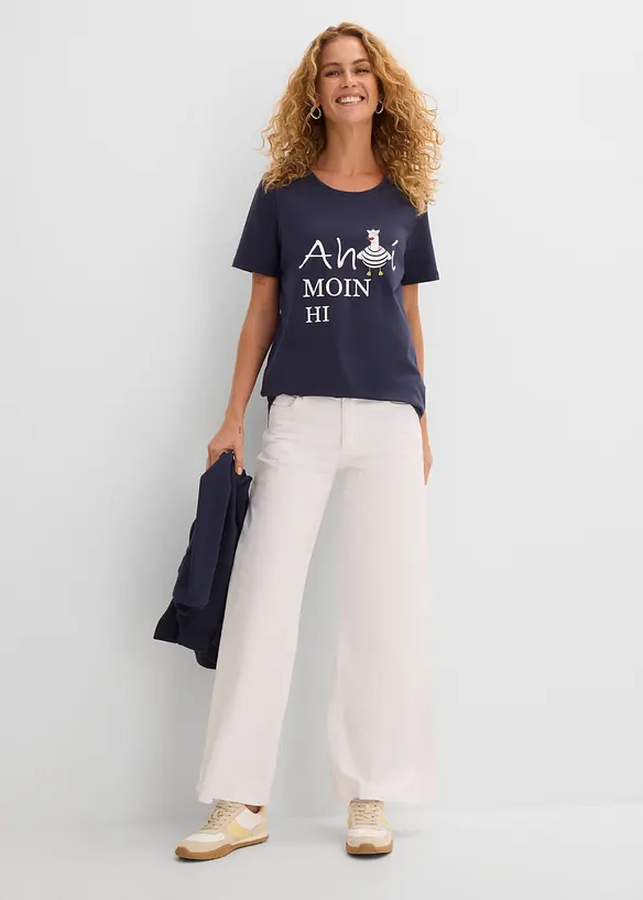 T-shirt in misto cotone, bonprix