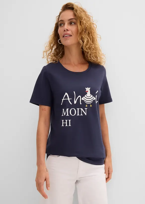 T-shirt in misto cotone, bonprix
