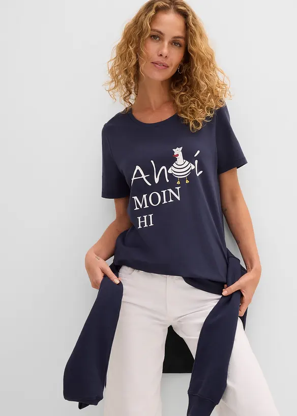 T-shirt in misto cotone, bonprix