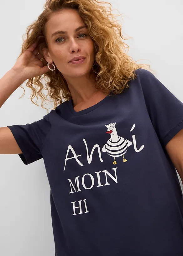 T-shirt in misto cotone, bonprix