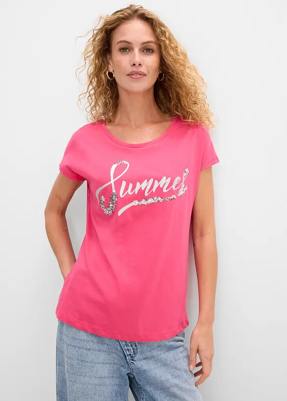 Maglia con paillettes, bonprix