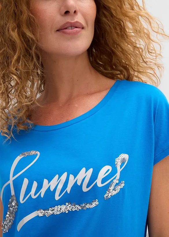Maglia con paillettes, bonprix