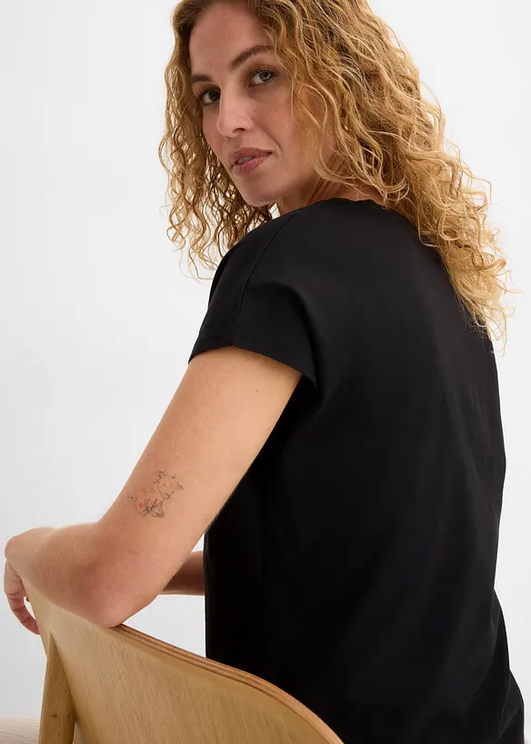 Maglia con paillettes, bonprix