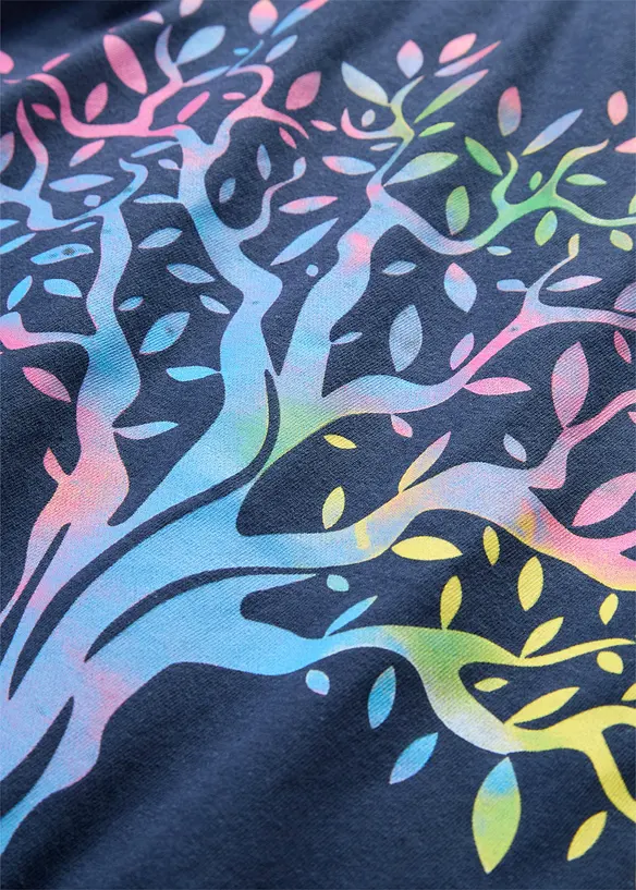 T-shirt in cotone biologico con stampa, bonprix