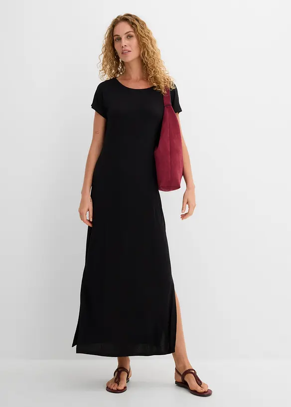 Abito fluente in jersey misto viscosa ed elastan, bonprix
