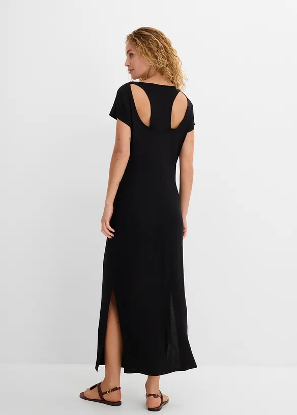 Abito fluente in jersey misto viscosa ed elastan, bonprix