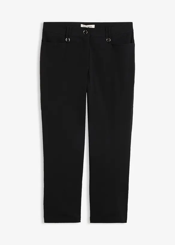 Pantaloni cropped con fascia comoda in vita, bonprix