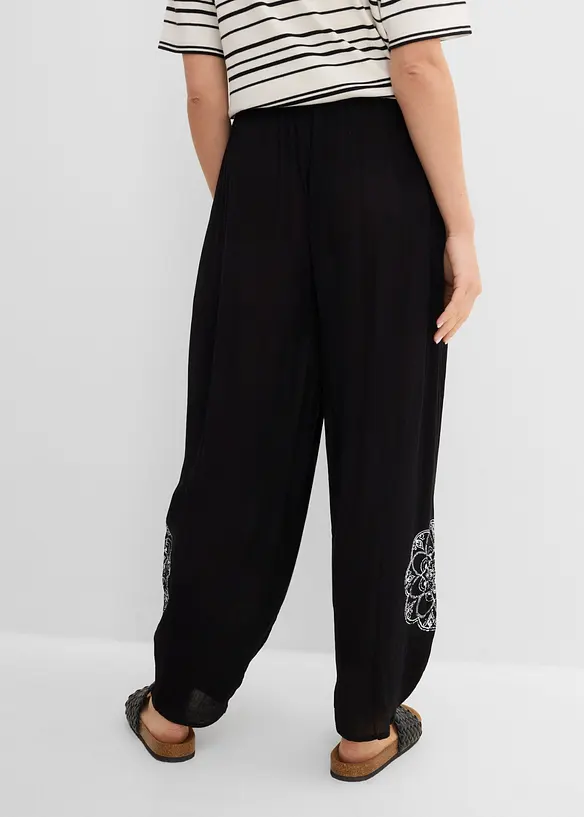 Pantaloni alla turca in viscosa, bonprix