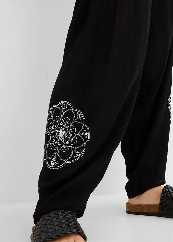 Pantaloni alla turca in viscosa, bonprix