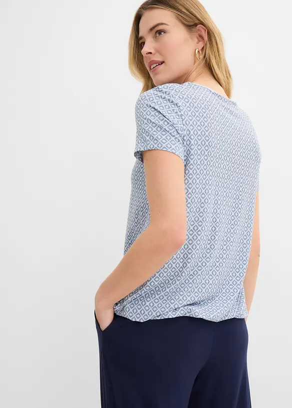 Maglia con elastico a maniche corte, bonprix