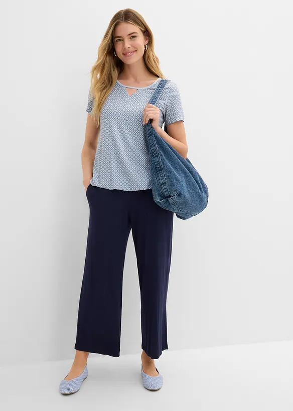 Maglia con elastico a maniche corte, bonprix