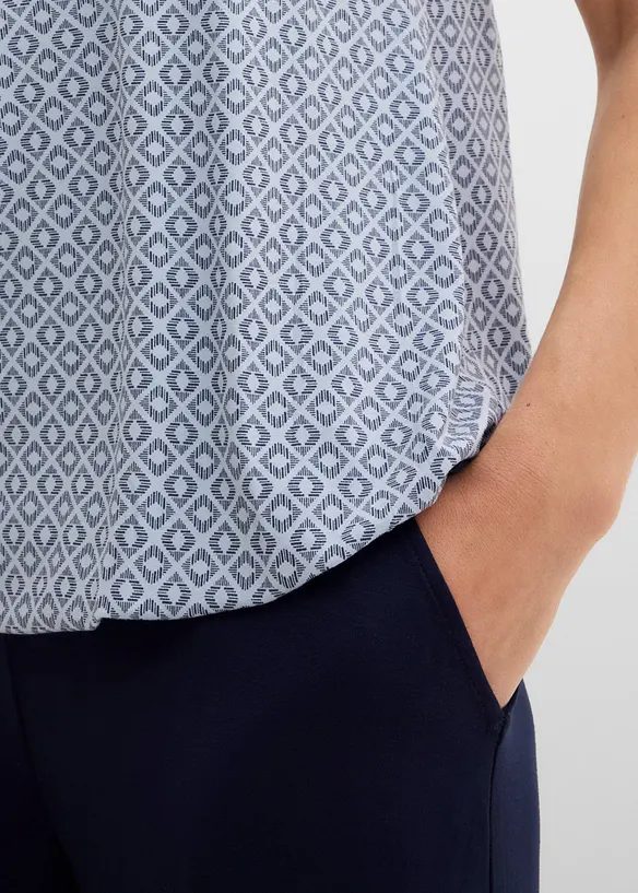 Maglia con elastico a maniche corte, bonprix