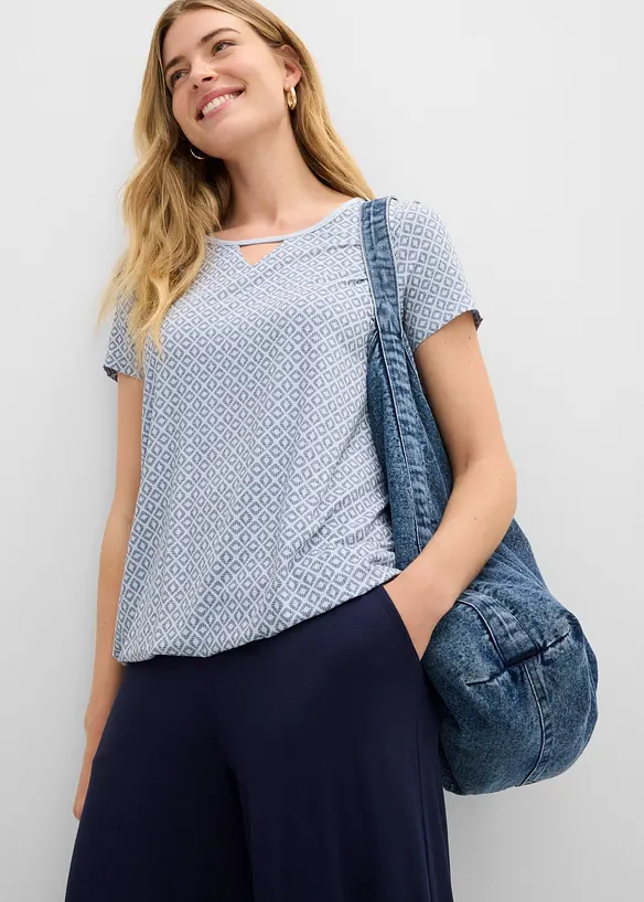 Maglia con elastico a maniche corte, bonprix