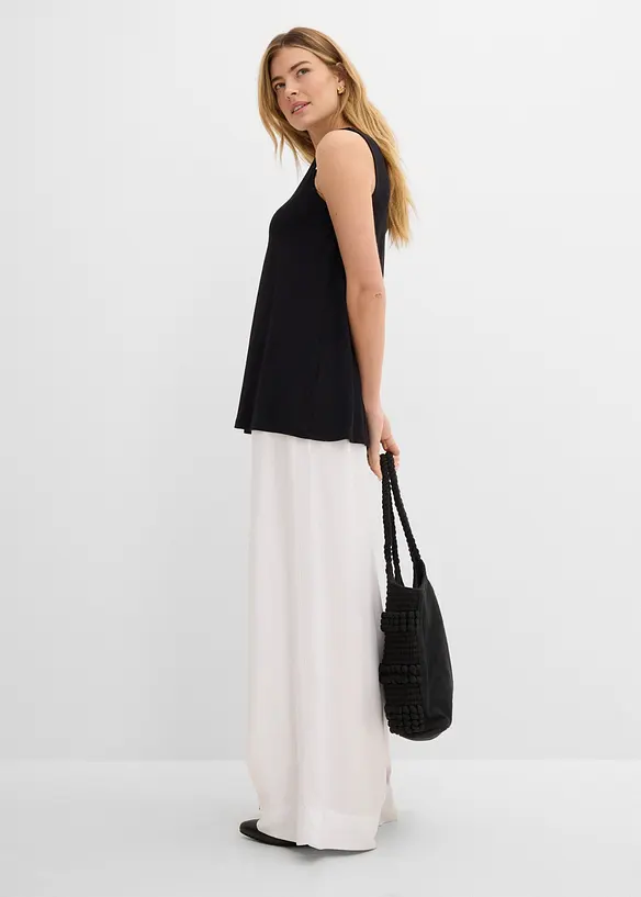 Top lungo in misto viscosa, bonprix