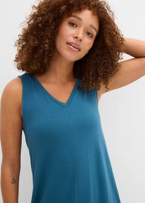 Top lungo in misto viscosa, bonprix