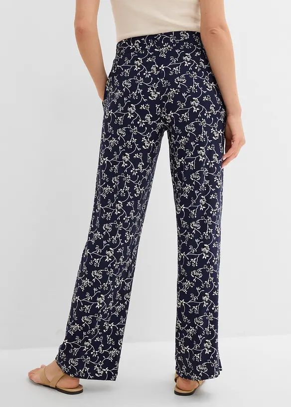 Pantaloni a palazzo in misto viscosa, bonprix