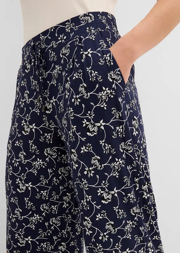 Pantaloni a palazzo in misto viscosa, bonprix